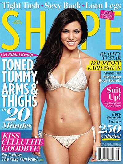Shape magazine Kourtney Kardashian issue